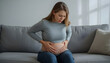 © Creative Stocks - Maternity healthcare concept with woman having cramps