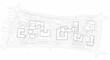 © Watirah_Martodimejo - Architectural site plan showing building footprints and campus layout.