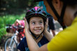 © Halfpoint - Active family enjoying biking adventure in scenic landscape.