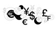 © adakami.art - Global Currency Symbols Abstract Design - Finance and Exchange