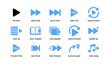 © Cali6ro - Playback navigation icons showing forward and skip controls in grid