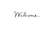 © StreetOnCamara - welcome text font calligraphy handwritten lettering script black color object icon welcome wedding happy anniversary job work greeting card welcome message hallo welcome communication welcome event