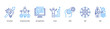 © Dewi Sari - Career Innovation web banner icon vector illustration featuring Innovation, Entrepreneurship, Job Application, Career, Skills, Skill, and Skill.