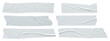 © Kwangmoozaa - White adhesive paper tape set isolated on white background