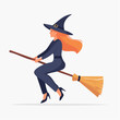 © rifqi - Witch Flying on Broomstick
