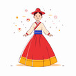 © rusdi - Korean Woman in Traditional Hanbok Dress