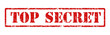 © Ranazain - A red top secret stamp on a transparent background with a grungy texture