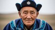 © Harrison - Portrait of an elderly Mongolian man wearing traditional clothing outdoors