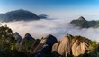 © Aniya - A Breathtaking Mountain Viewpoint Completely Enveloped In A Thick Blanket Of White Morning Mist