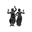 © Shena - Indian Classical Dance Silhouette.