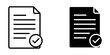 © Kulsum Stock - Document with checkmark icon for verified or approved status document approved
