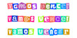 © velikiyzayats - Vamos vencer texto estilo colagem carta de resgate motivacional para design grafico cartazes inspiradores e projetos de superacao