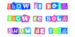 © velikiyzayats - Show de bola, tipografia estilo carta de resgate, design de colagem de letras recortadas para projetos criativos, cartazes, convites e redes sociais