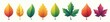 © Theerawat - Line and fill leaf icons Diverse foliage for eco labels , leaf icons set, illustration