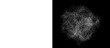 © Motion Mania - Atmospheric white dust explosion on black background, grainy powder spray texture, cinematic smoke cloud and flour particles for design overlay