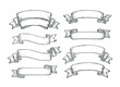 © Marwin - Set of Hand-Drawn Vintage Ribbons and Banners for Decoration
