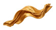 © shuphanida - Floating golden silk fabric wave