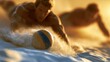 © Ingvar Shelly - beach volleyball photography, exciting beach volleyball game at sunset with athletic players, golden sand, and stunning visuals, captured in a luxurious fashion magazine style