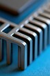 © spyrakot - Semiconductor heatsink corner with metallic detail and clean negative space