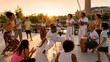 © VHG Reload - Capoeira Group Performing Outdoors at Sunset