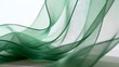 © 巡 张 - Green sheer fabric in motion