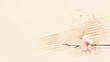 © bephoto - 琴の弦と桜を水彩で淡く表した春の和風グラフィック素材