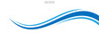 © hadi - Blue flow of wavy lines, abstract waves background. Vector waves template