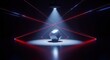 © Ziki - A spotlight shining on a cube.