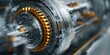 © mryanfahrudin1 - Abstract mechanical device with detailed gear elements and metallic textures for technology usage