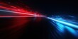 © mryanfahrudin1 - Abstract illustration of speed and technology in vibrant blue and red light trails