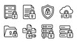 © Labib - Digital Security Icons: Data Protection, Cloud Storage, Server Security, Document Lock
