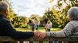 © sakson - Building wealth using life insurance a family gathering in nature's embrace