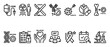 © Vladislav - Cancer treatment and research icon set illustrating various oncology procedures like chemotherapy, radiation, surgery, and immunotherapy in a clean, minimalist line art pictogram style