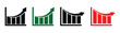 © Snap Smith - Set of financial arrows up and down. Green and red arrows. Green up arrows for signals bullish market sentiment and red down arrows for signals bearish market sentiment.
