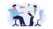 © Arkana - Doctor consulting patient, healthcare conversation, medical appointment, doctor and patient meeting