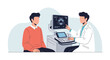 © Jeje - Doctor Explaining Ultrasound Scan to Patient - Medical Consultation