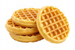 © Nadira - Stack of Four Toasted Golden Round Waffles