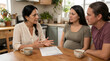 © Andres Mejia - Couple discusses birth plan with healthcare professional