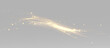 © HolyStas - abstract gold sparkle wave with glowing particles and luxurious motion effect in dark cosmic space background