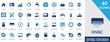 © Nagma - HVAC fill icon set with air conditioning ,flames, solar, heating, thermostat, cooling, energy, ventilation, control, climate, equipment, and service glyph icons.