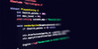 © Jess rodriguez - Macro photograph of a dark computer monitor displaying C game development code with colorful syntax highlighting