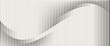 © Atti - Vertical black lines on white background forming wave-like interference pattern. Abstract visualization of oscillation, amplitude, and modulation. vector eps 10