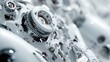 © Gajah - Close-up of intricate mechanical watch movement with detailed gears and components