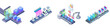 © mamaaaa - Automated digital document processing systems with scanners on conveyor belts