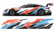 © mochiro - Car Racing Sticker Design Pattern.