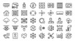 © Susan - HVAC air conditioning line icons set