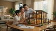 © BaiBoon88 - Family happiness in a modern home model indoor setting lifestyle joyful interaction