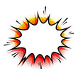 © Mbk Studios - Vibrant comic book style explosion speech bubble with halftone dots