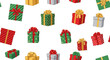 © Blue Orbit - Colorful gift boxes seamless pattern festive holiday celebration concept