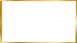 © Ranazain - Golden frame on a transparent background for decorative purposes or photo editing isolated on transparent background